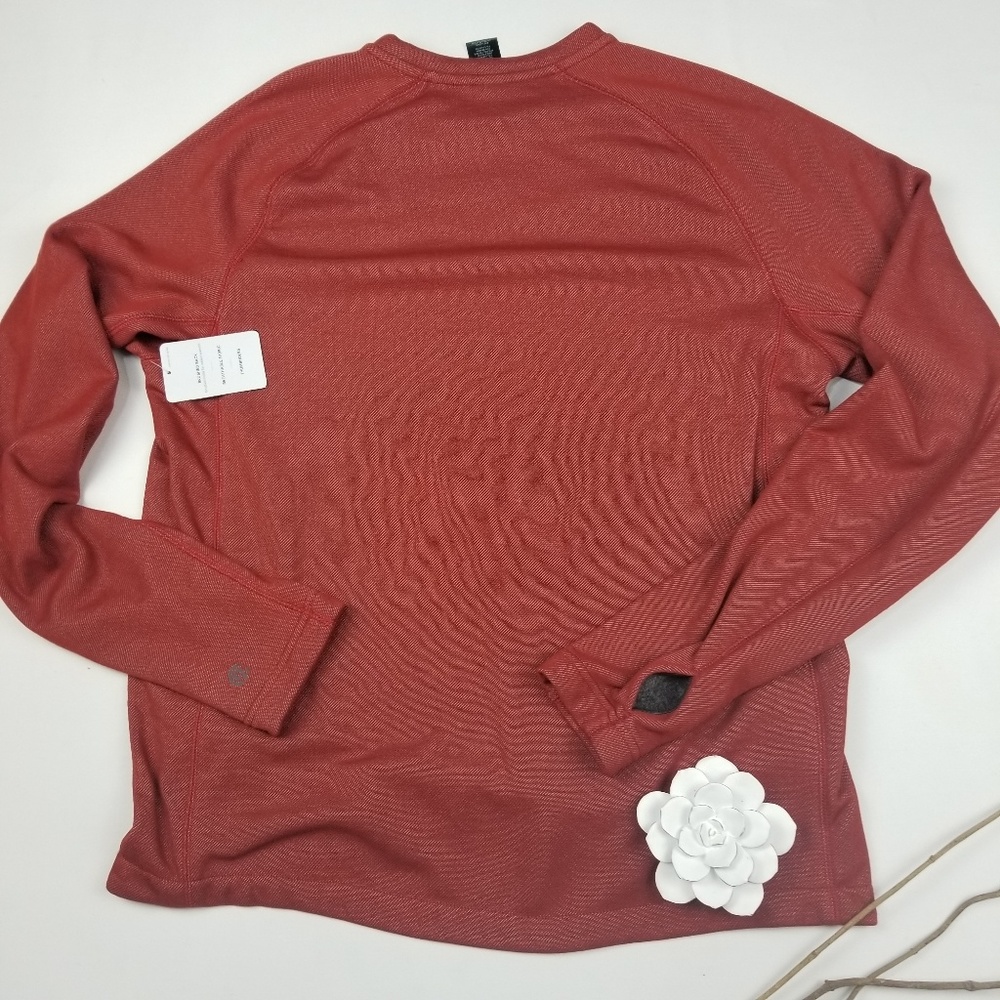 Champion- NWT BrushBack Red Fleece Run Shirt L - Picture 8 of 8